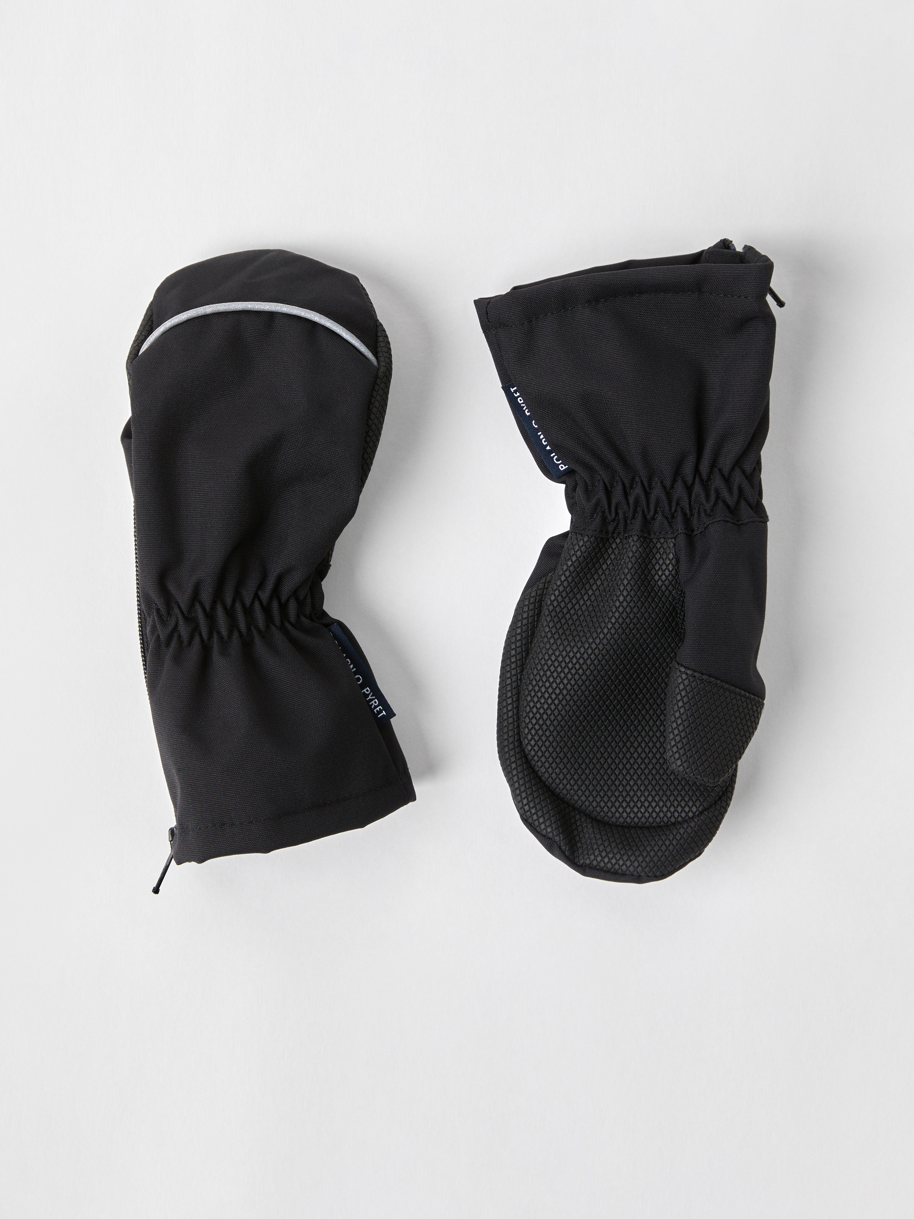 Kuorihanskat vetoketjulla tuulenpitävät