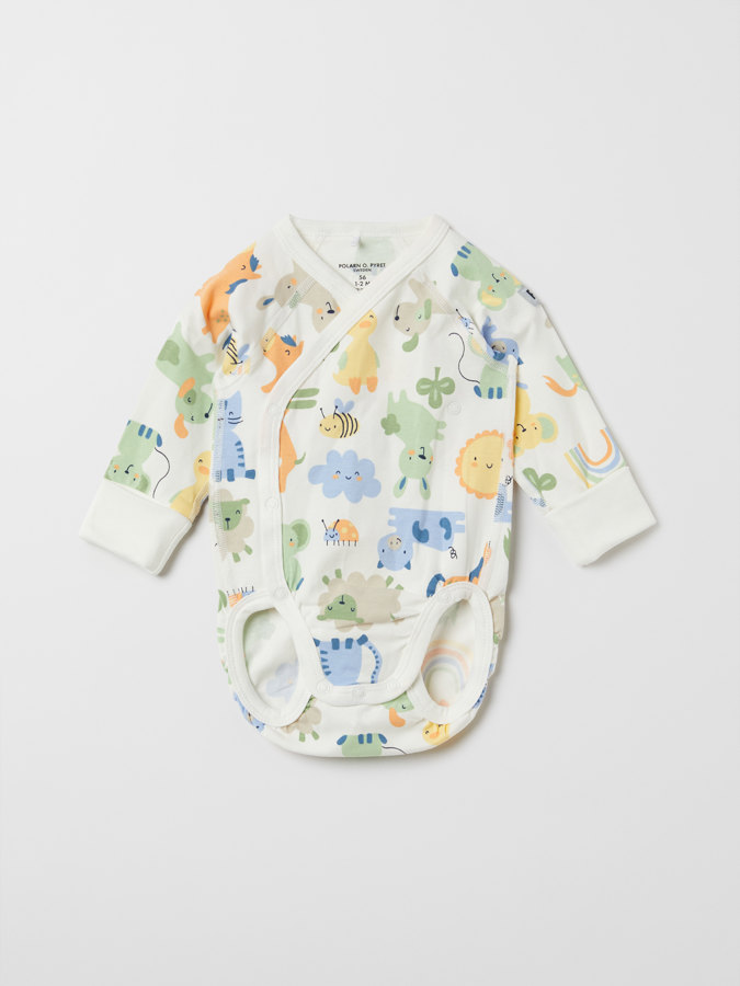 Pidennettävä kietaisubody eläinkuviolla Pidennettävä kietaisubody eläinkuviolla