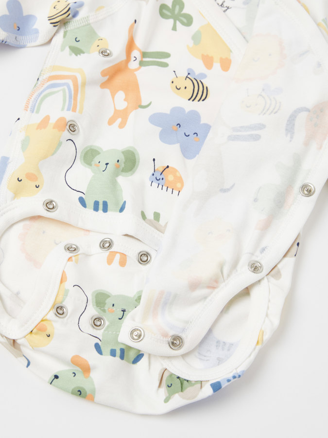 Pidennettävä kietaisubody eläinkuviolla Pidennettävä kietaisubody eläinkuviolla