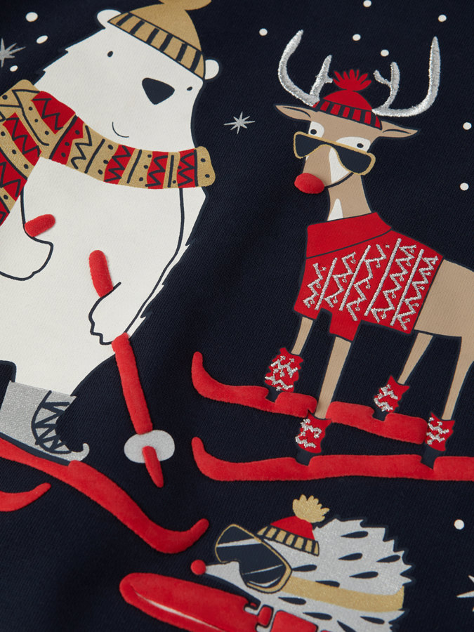 Collegepaita talvikuviolla Collegepaita talvikuviolla