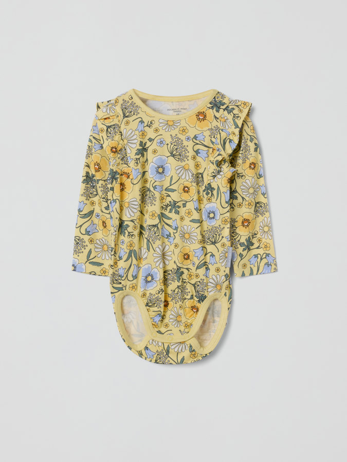 Röyhelöbody kukkakuviolla Röyhelöbody kukkakuviolla