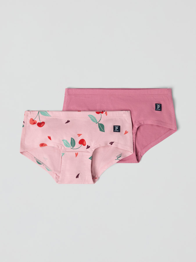 Hipster-alushousut 2-pack kirsikankukkakuviolla Hipster-alushousut 2-pack kirsikankukkakuviolla