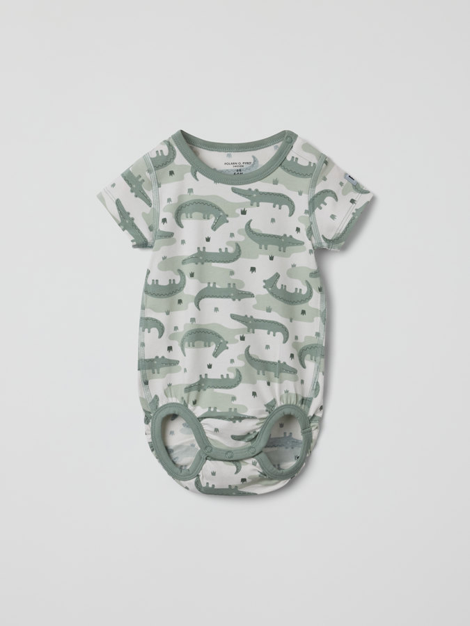 Lyhythihainen body krokotiilikuviolla Lyhythihainen body krokotiilikuviolla