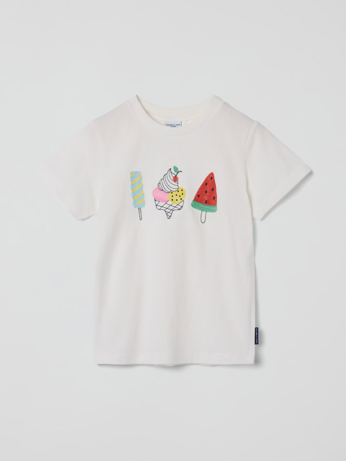 T-paita jäätelökuviolla T-paita jäätelökuviolla