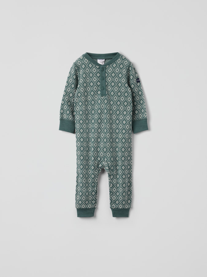 Haalari merinovillaa jacquard-kuviolla Haalari merinovillaa jacquard-kuviolla