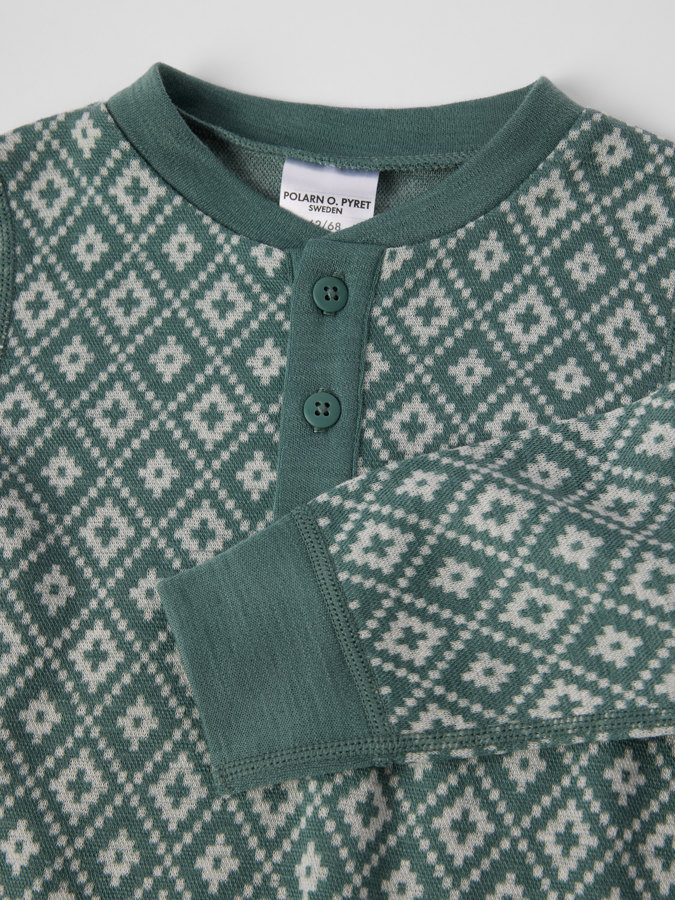 Merinovilla jacquard haalari