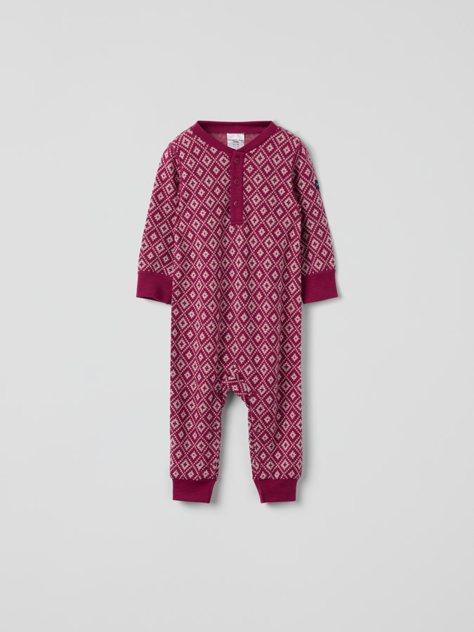Merinovilla jacquard haalari