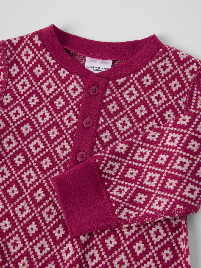 Merinovilla jacquard haalari