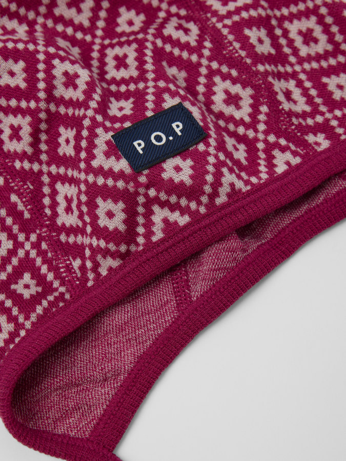 Kypärämyssy merinovilla jacquard