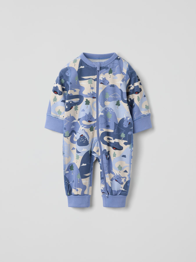 Pyjamahaalari lohikäärmekuviolla