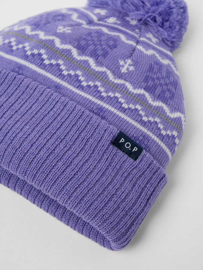 Pipo tuulenpitävällä vuorilla jacquard-kuviolla Pipo tuulenpitävällä vuorilla jacquard-kuviolla