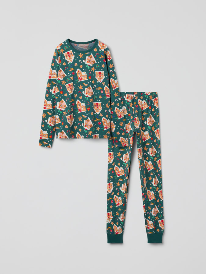 Aikuisten pyjama joulukuviolla