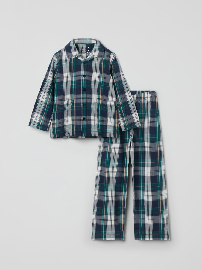 Kaksiosainen ruudullinen pyjama