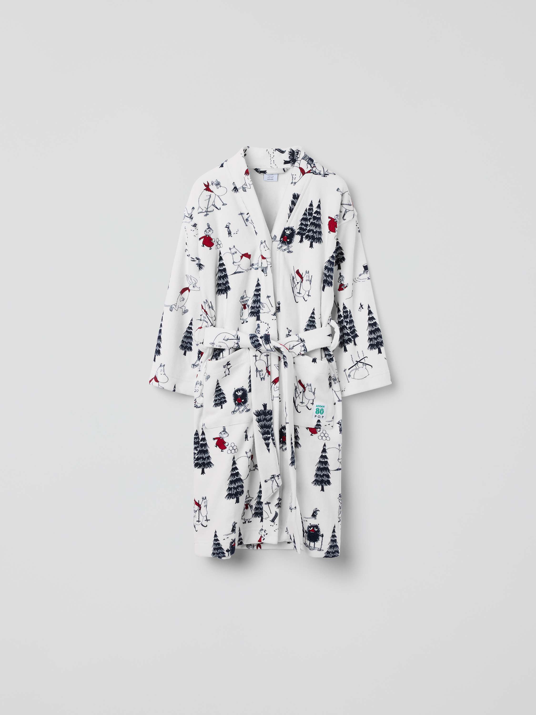 Kylpytakki muumikuviolla