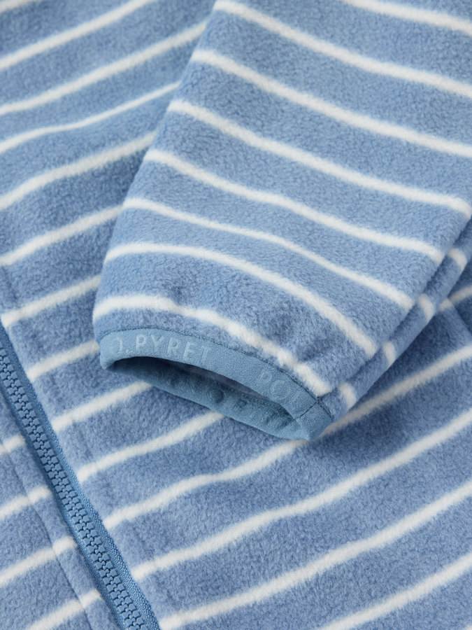 Raidallinen fleecetakki taskuilla Raidallinen fleecetakki taskuilla