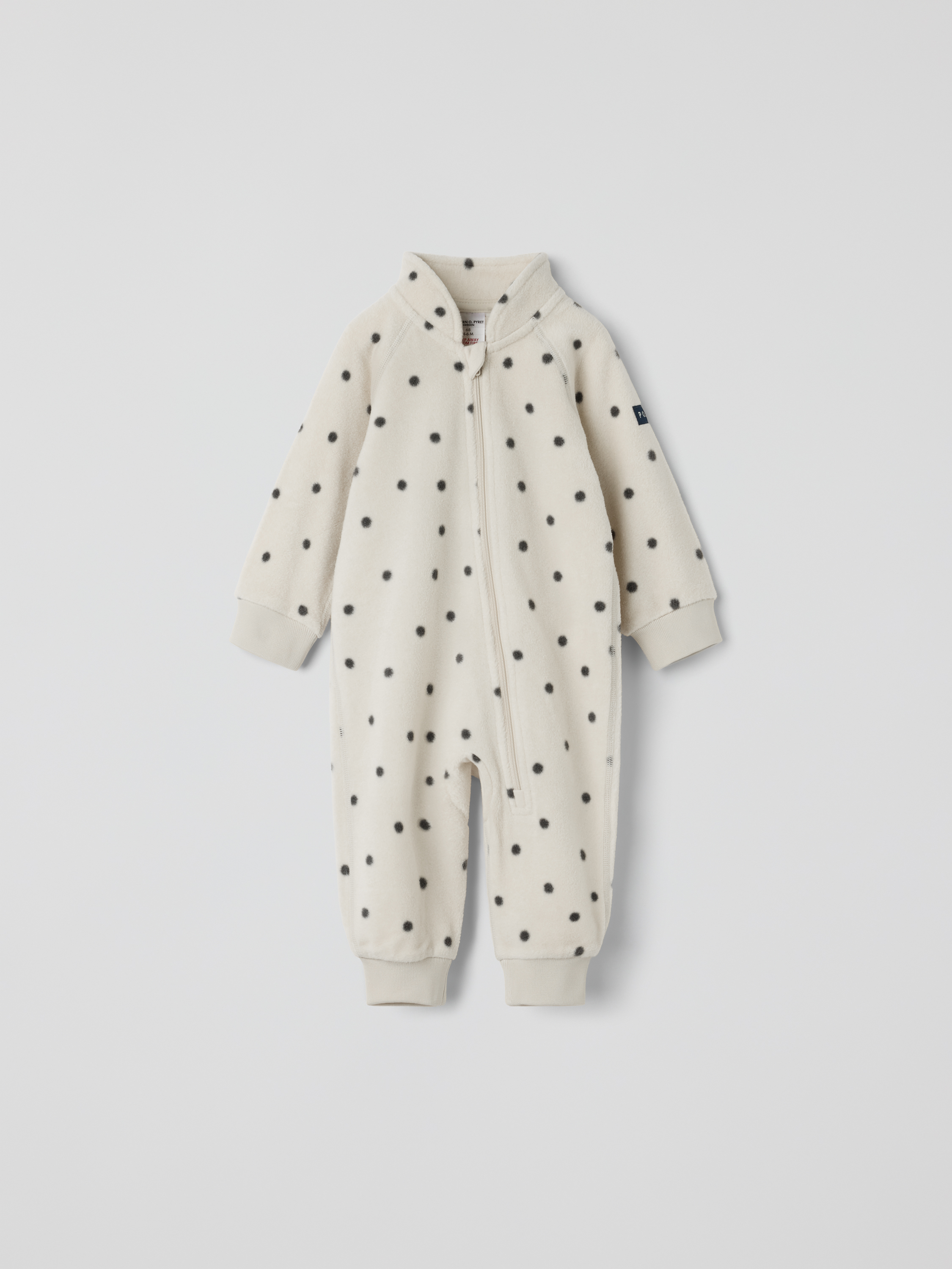 Fleecestä haalari, pilkullinen