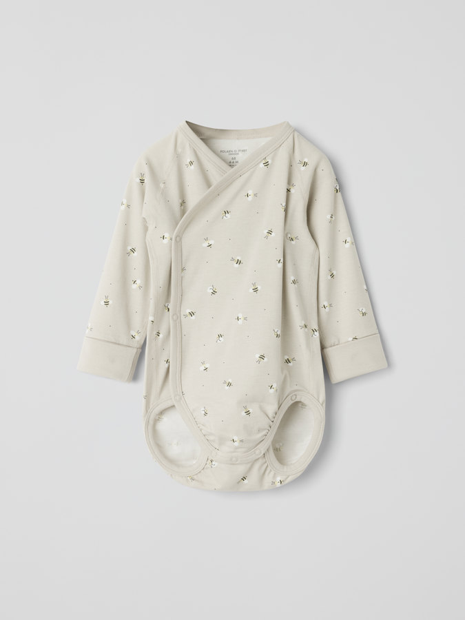 Pidennettävä kietaisubody mehiläiskuviolla