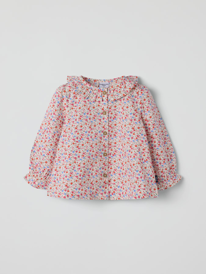 Pitkähihainen body kukkakuvio