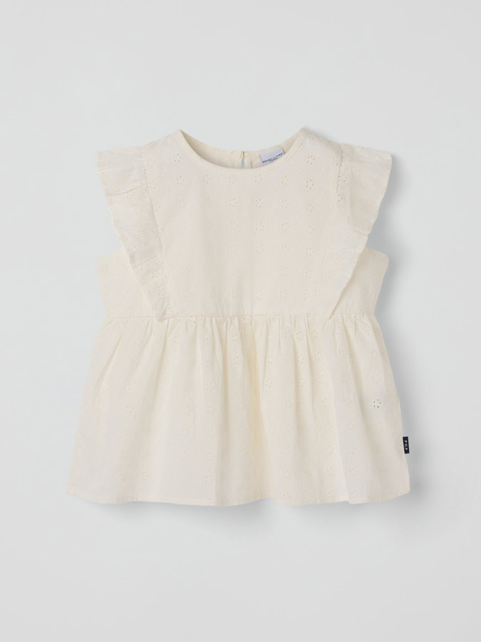 Kudottu röyhelöpusero