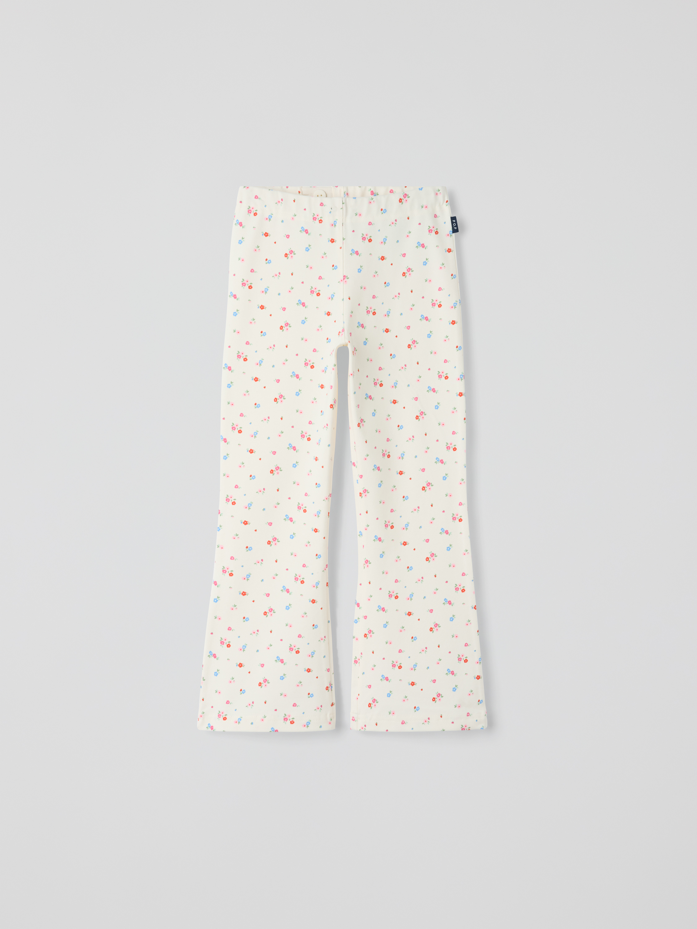 PLAY leveälahkeiset leggingsit kukallinen