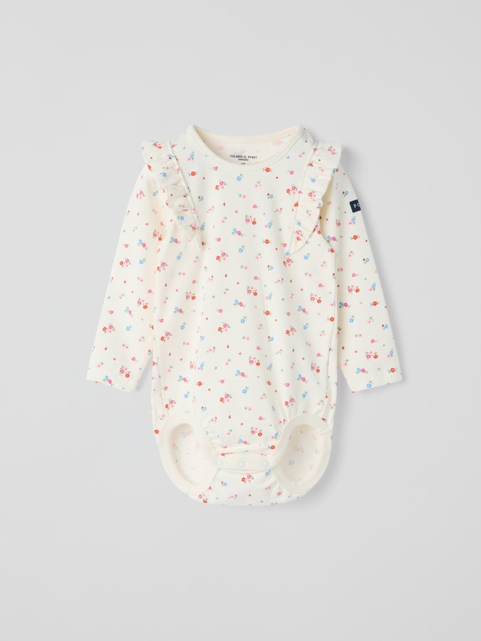 Pitkähihainen body kukkakuvio