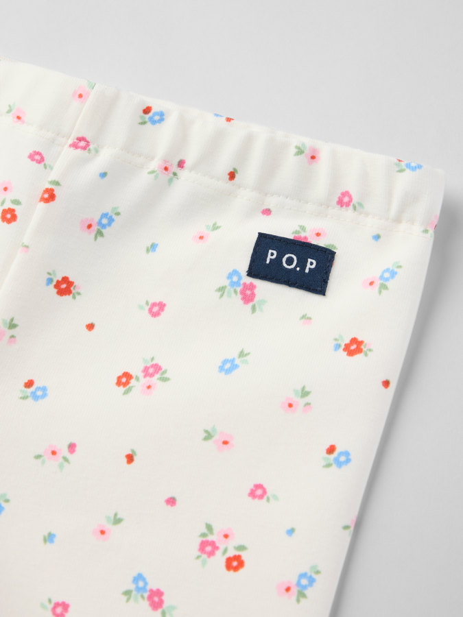 PLAY-leggingsit vauvan kukkakuviolla