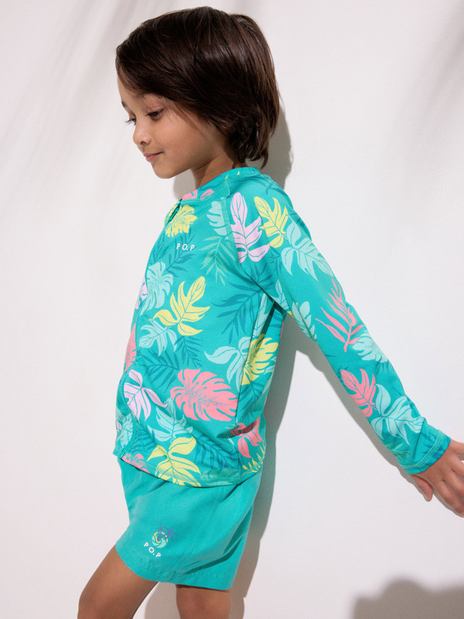 UV-paita vetoketjulla palmblad UV-paita vetoketjulla palmblad