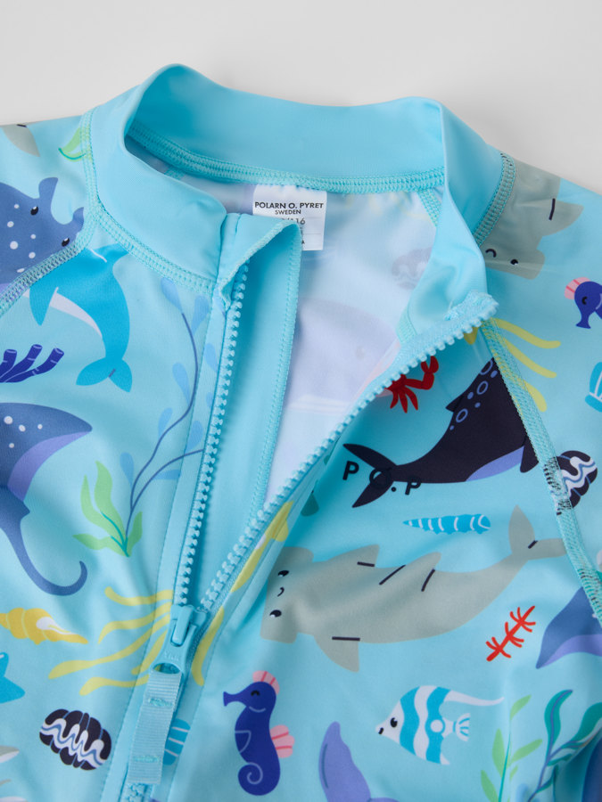 Lyhythihainen UV-asu merieläimet