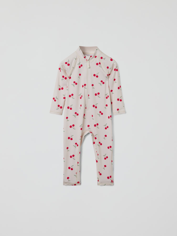 Pitkähihainen UV-asu kirsikka