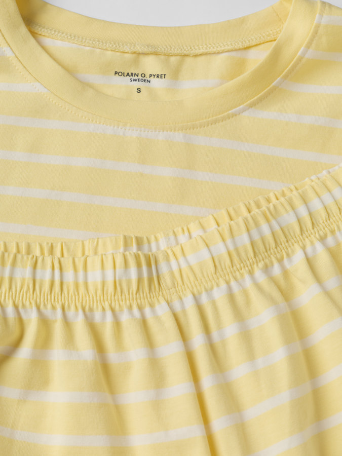 Lyhythihainen pyjama raidallinen aikuinen