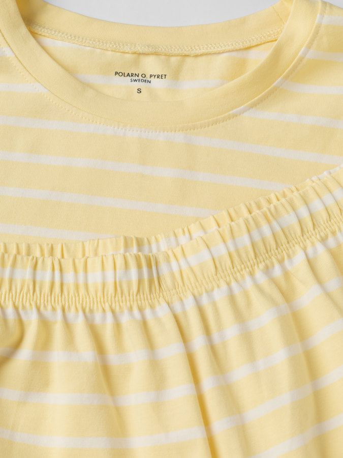 Lyhythihainen pyjama raidallinen aikuinen