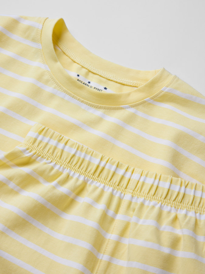 Lyhythihainen yöpuku raidallinen