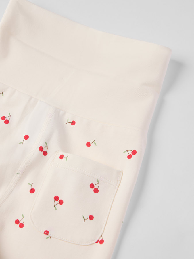 Housut käännettävät resorit kirsikka Housut käännettävät resorit kirsikka