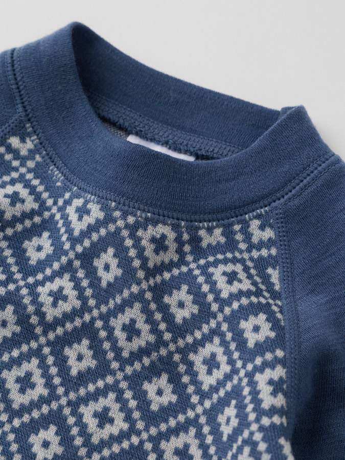Pitkähihainen body merino jacquard