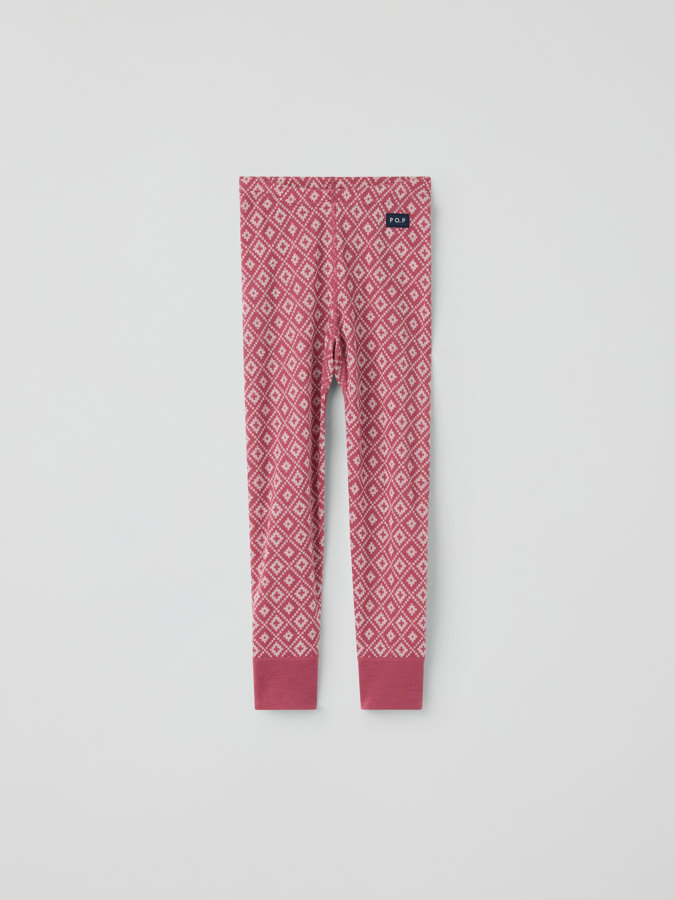 Pitkät alushousut merinovillaa Jacquard