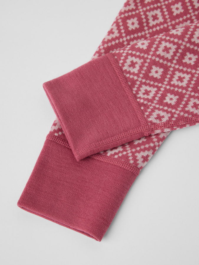 Pitkät alushousut merinovillaa Jacquard
