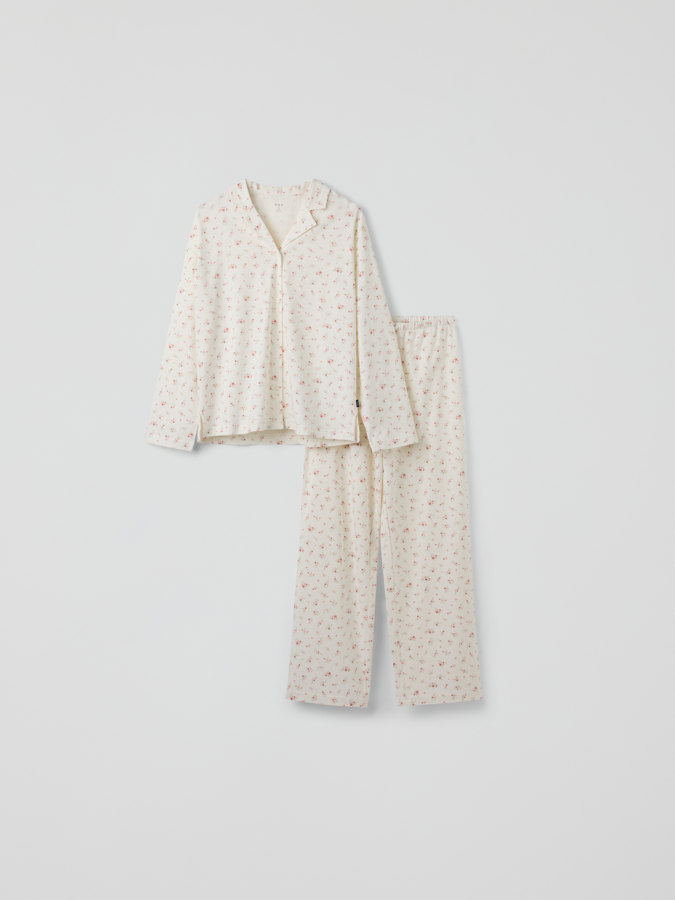 Pyjama kukkakuvio aikuiset