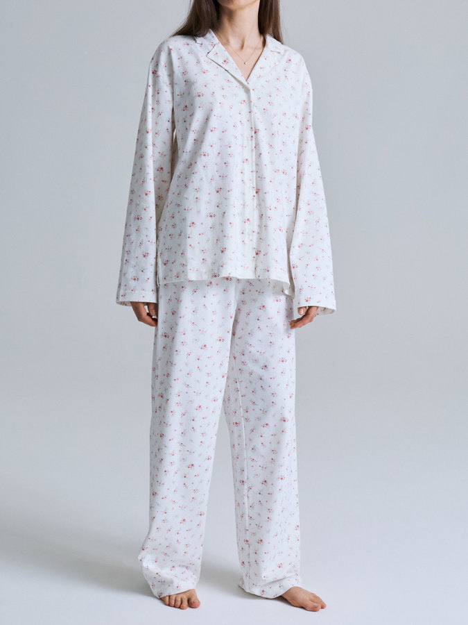 Pyjama kukkakuvio aikuiset