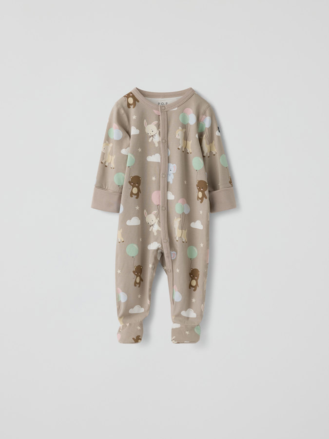 Kuviollinen pyjama-haalari Kuviollinen pyjama-haalari