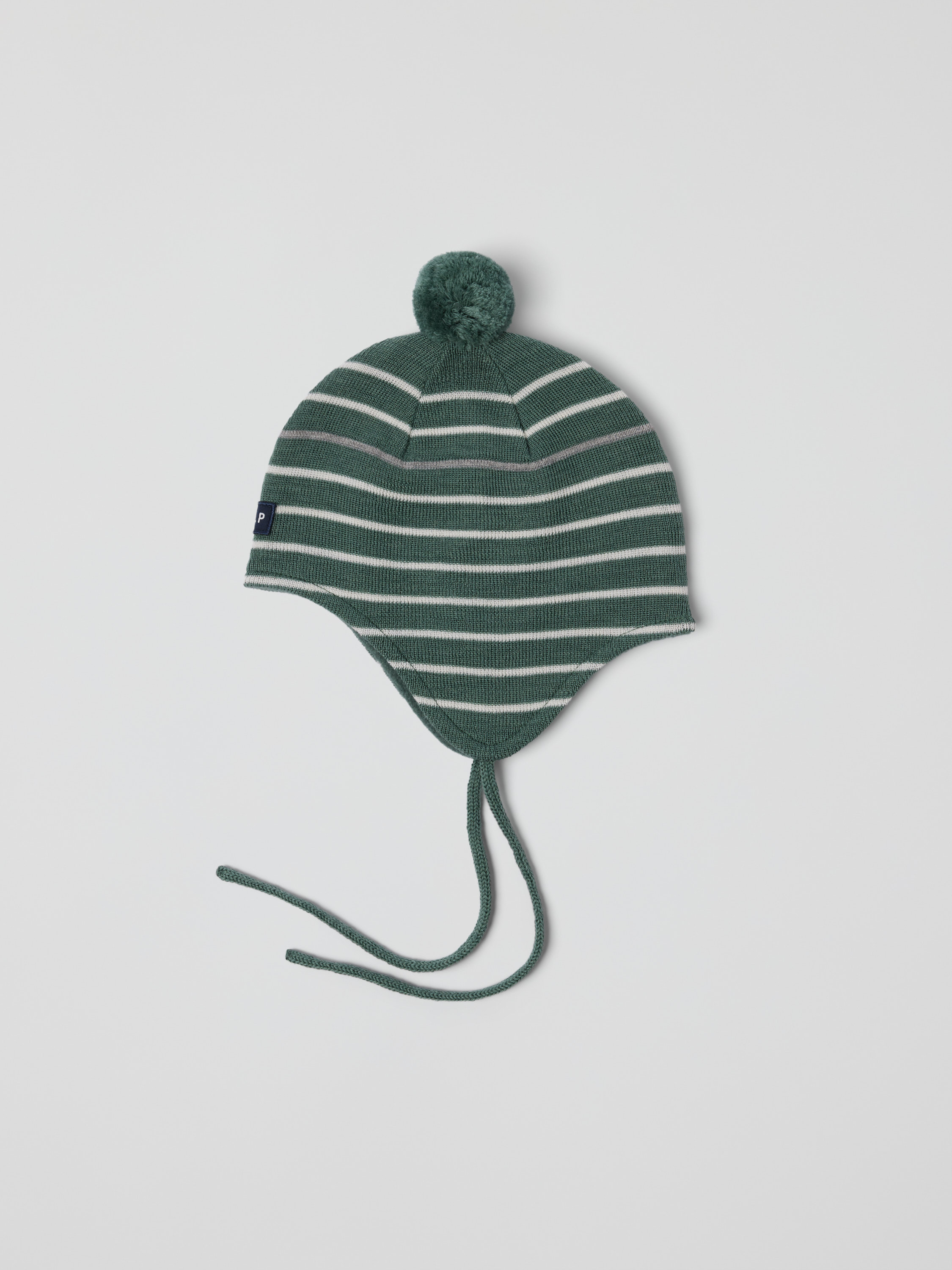Tuulenpitävä Fleece‑vuorinen kypärämyssy raidallinen