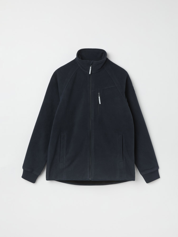 Aikuisten yksivärinen windfleece-takki rintataskulla Aikuisten yksivärinen windfleece-takki rintataskulla