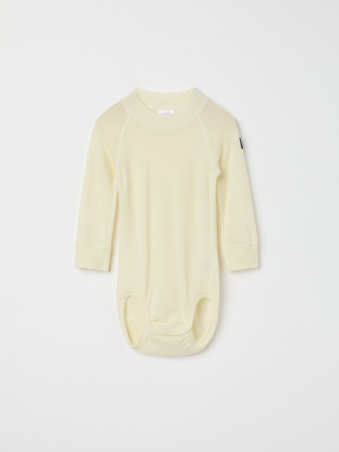 Yksivärinen pitkähihainen body merinovillaa Yksivärinen pitkähihainen body merinovillaa