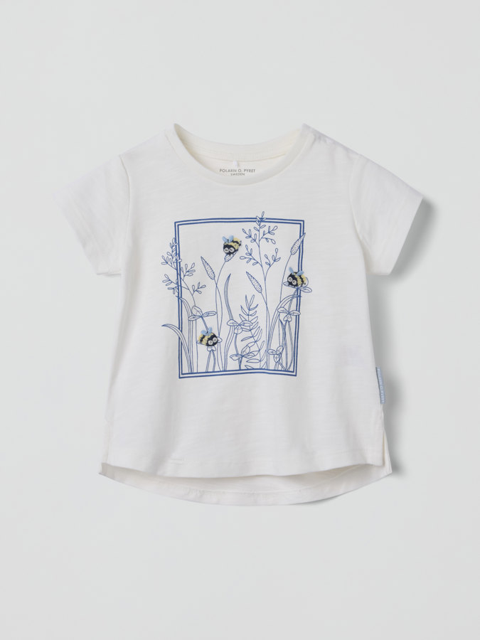 Lyhythihainen paita kukkakuvioilla Lyhythihainen paita kukkakuvioilla