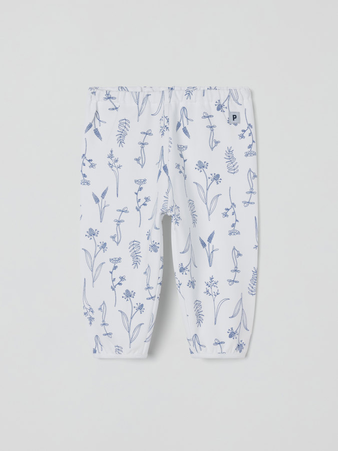 Collegehousut kukkakuviolla Collegehousut kukkakuviolla