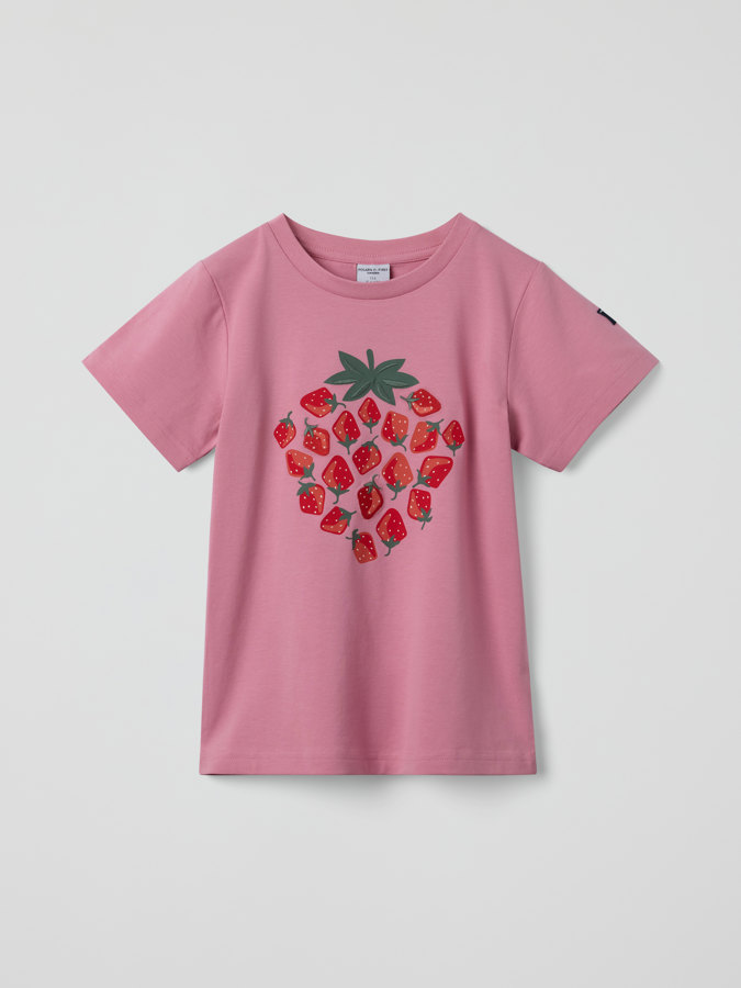 T-paita mansikkakuviolla T-paita mansikkakuviolla