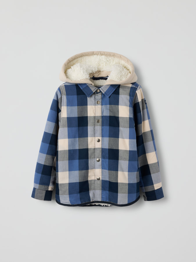 Ruudullinen takkipaita teddyvuori Ruudullinen takkipaita teddyvuori