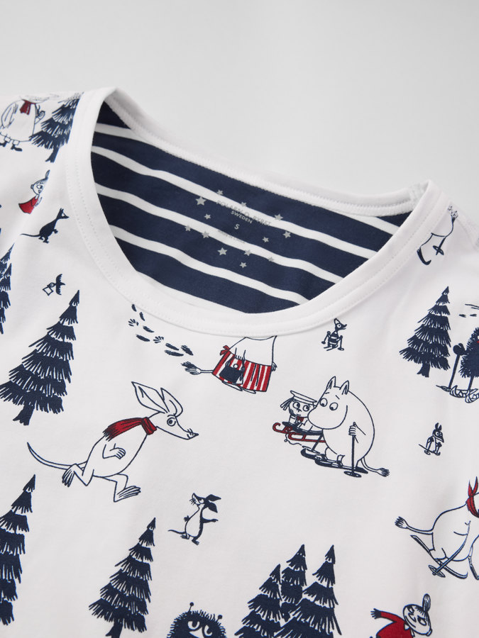 Yöpaita aikuisten muumikuviolla Yöpaita aikuisten muumikuviolla