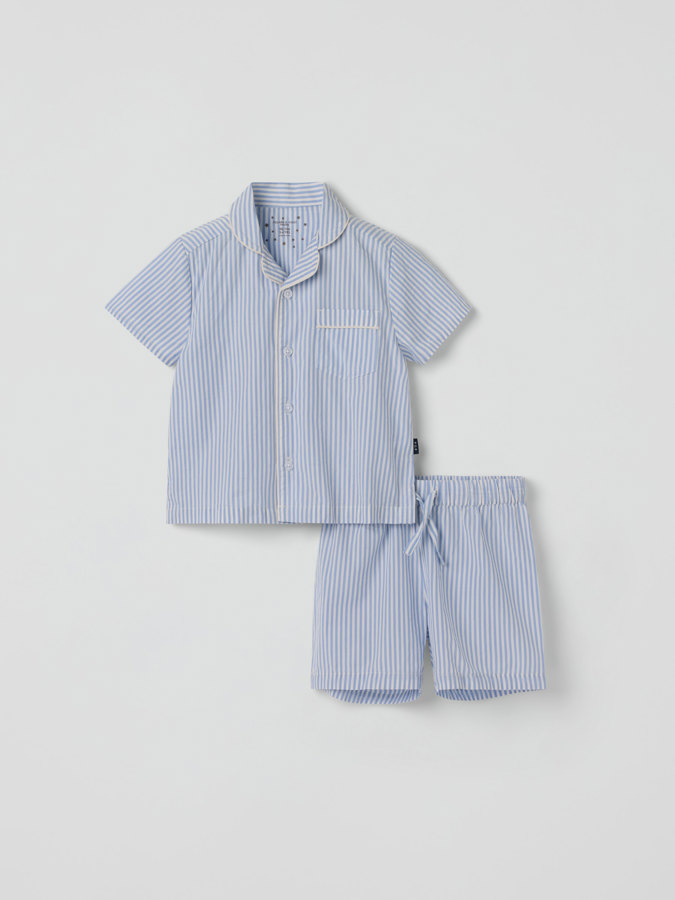 Lyhythihainen pyjama raidallinen Lyhythihainen pyjama raidallinen